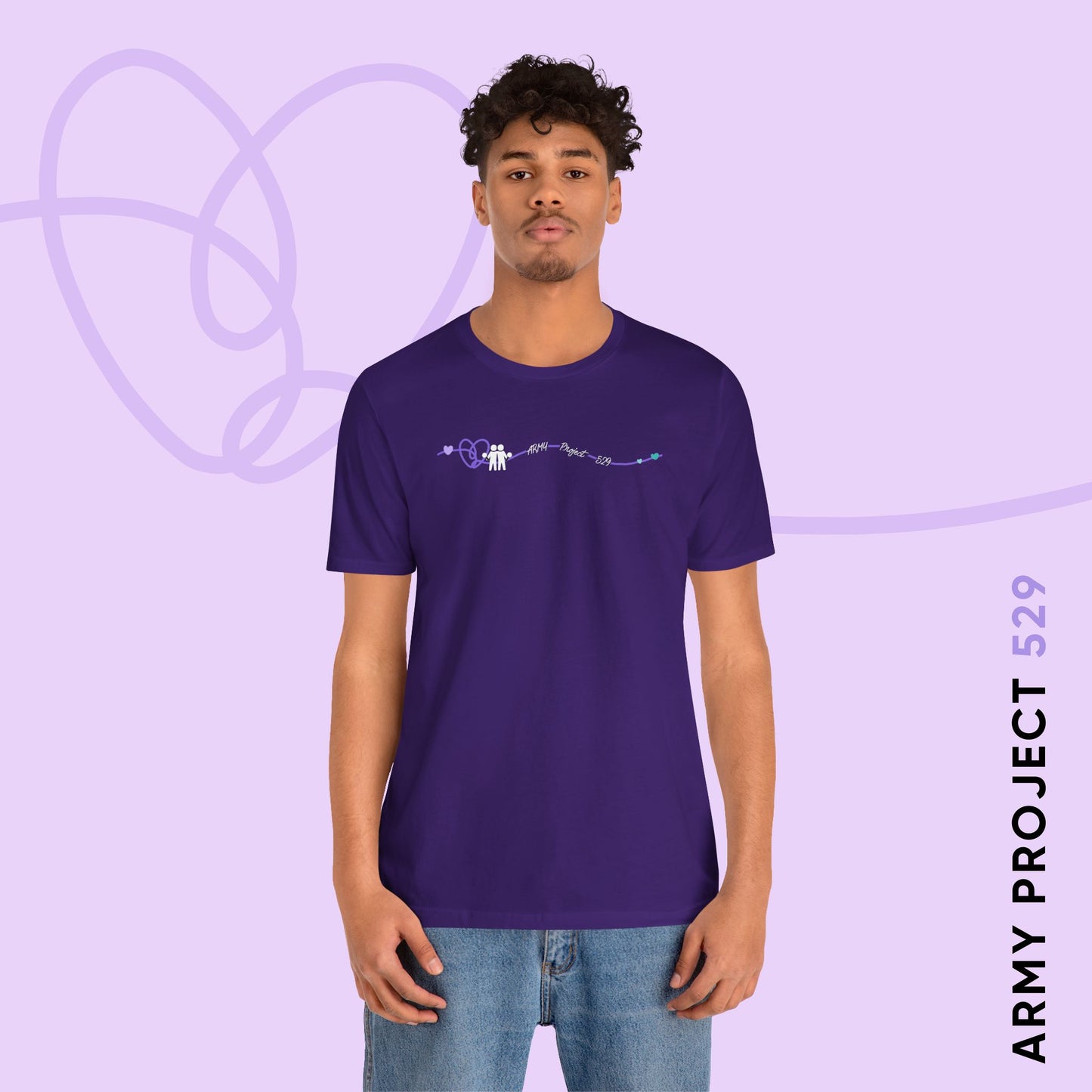 AP529 Heartline Logo Unisex Jersey Short Sleeve Tee