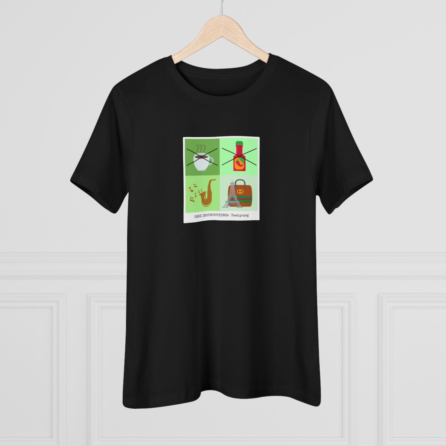Taehyung Care Instructions Women's Relaxed Jersey Short Sleeve Tee