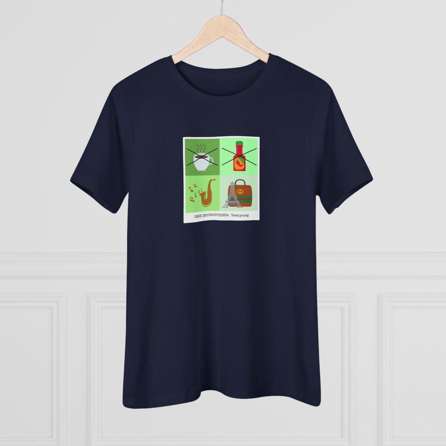 Taehyung Care Instructions Women's Relaxed Jersey Short Sleeve Tee