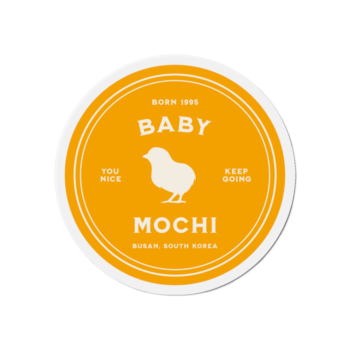 Baby Mochi Medallion Series Die-Cut Magnet