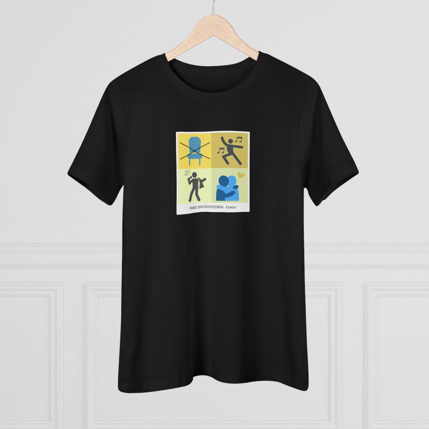 Jimin Care Instructions Women's Relaxed Jersey Short Sleeve Tee