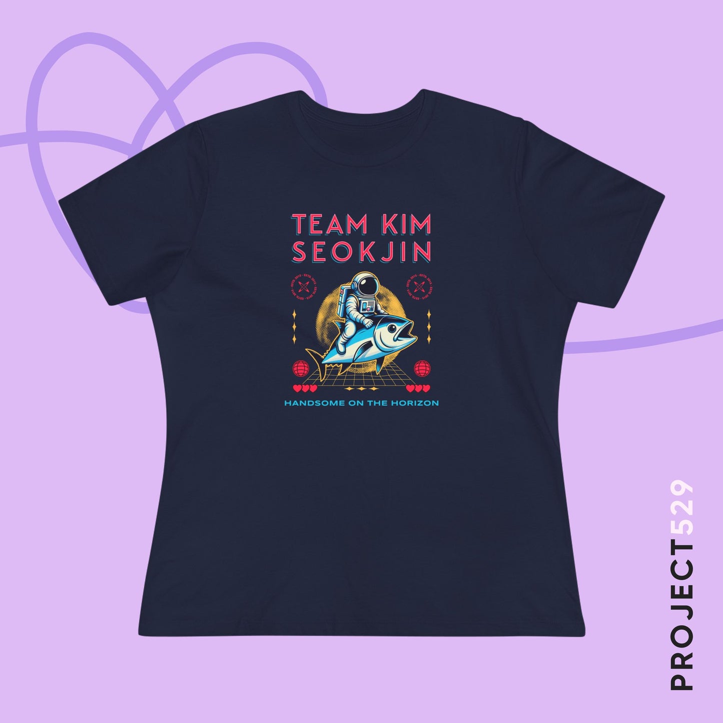 Team Kim Seokjin Women's Relaxed Jersey Short Sleeve Tee