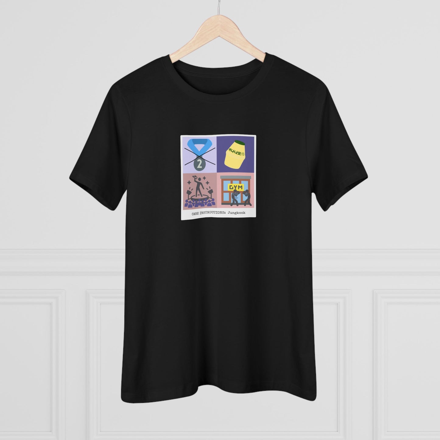 Jungkook Care Instructions Women's Relaxed Jersey Short Sleeve Tee