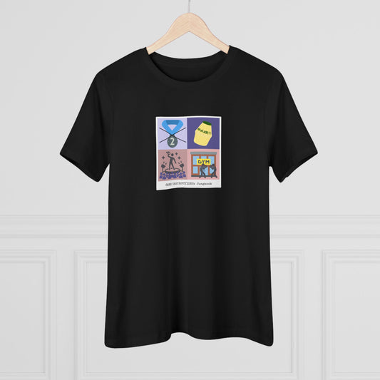 Jungkook Care Instructions Women's Relaxed Jersey Short Sleeve Tee