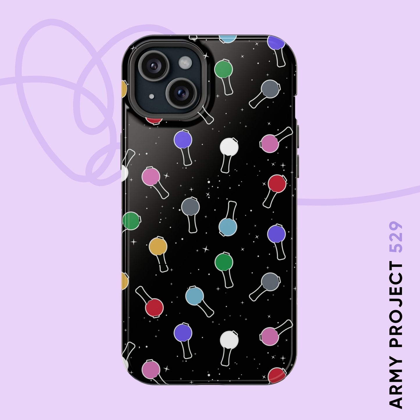 Ma City Map Lightstick Magnetic Tough Phone Case
