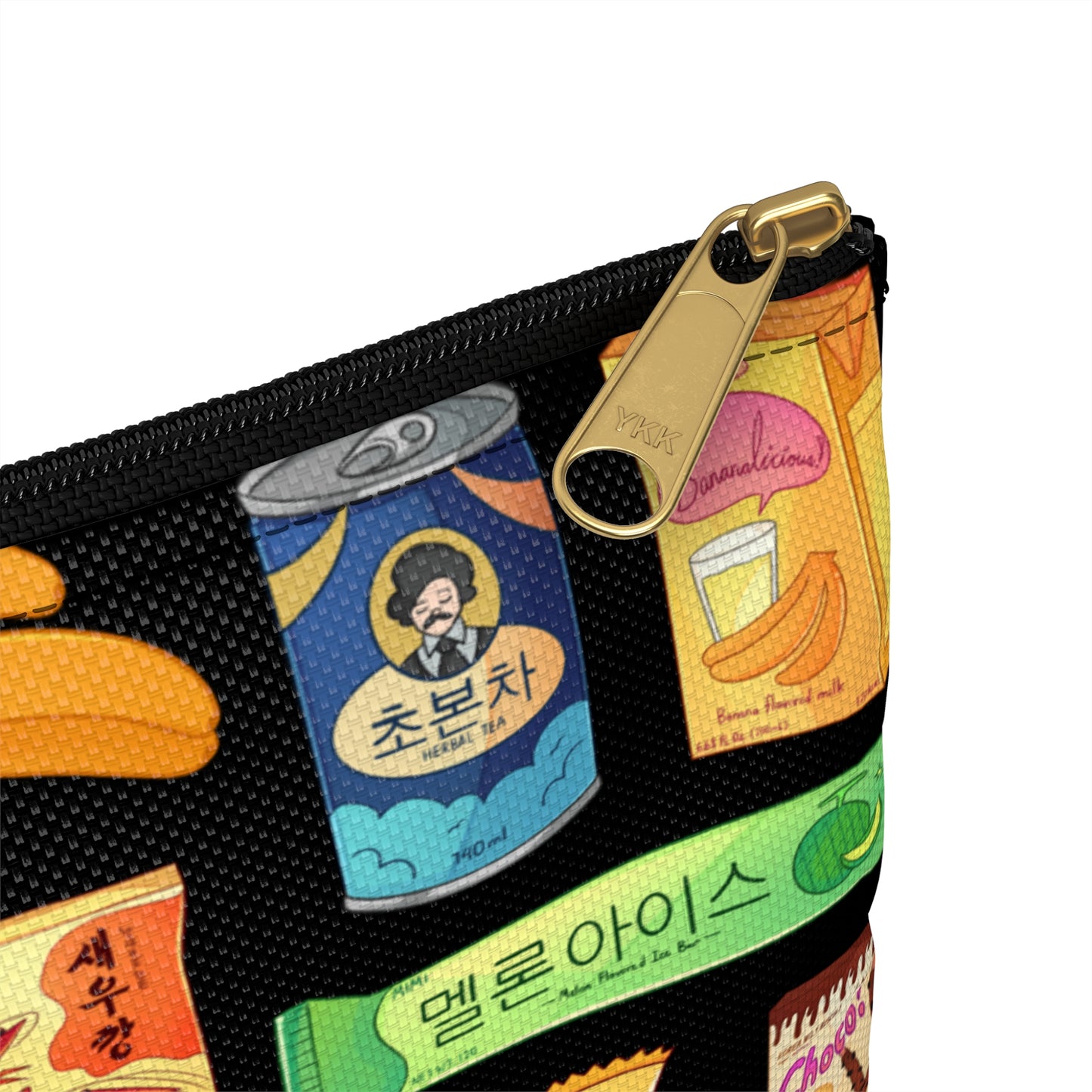 Bright & Bold Korean Snacks Accessory Pouch