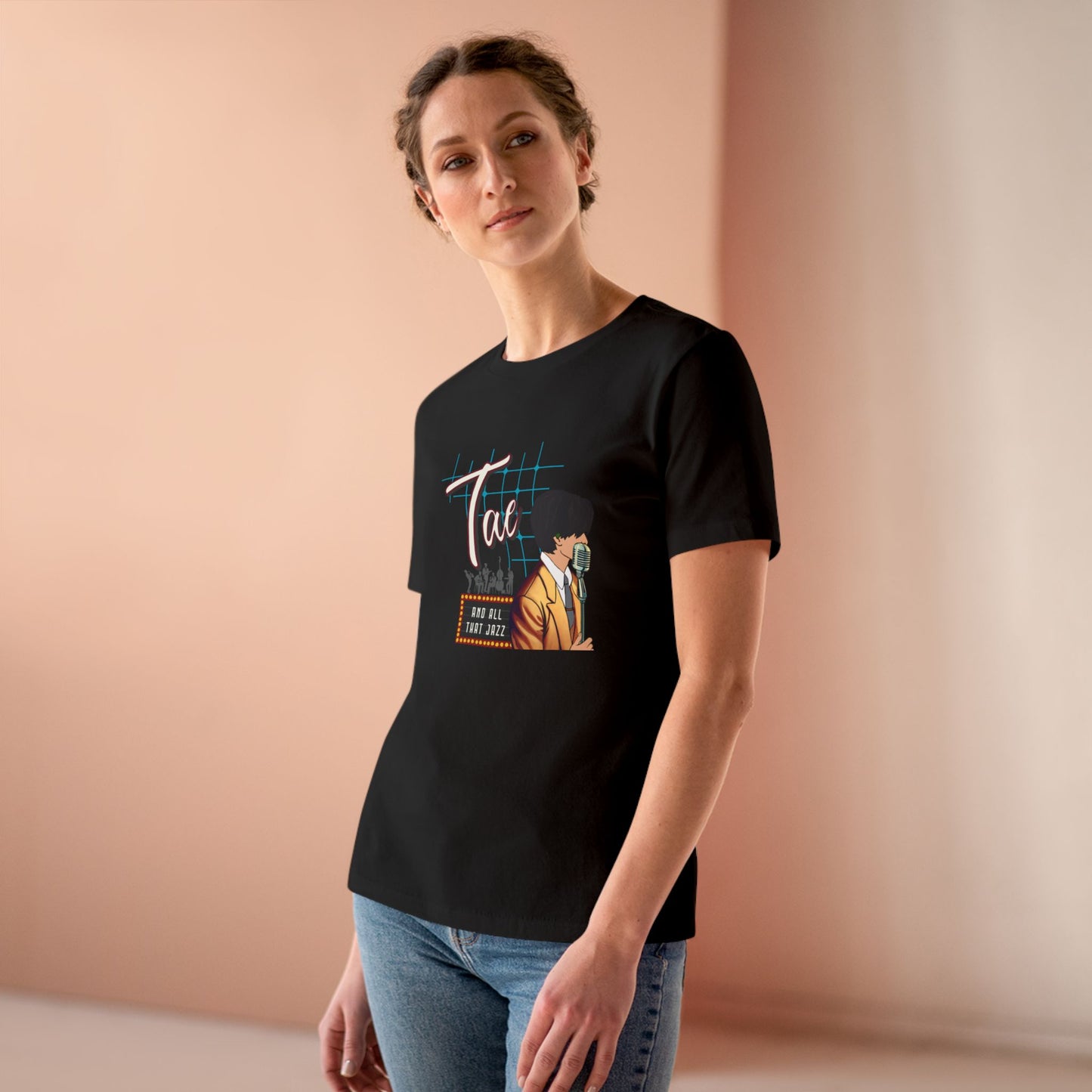 Taehyung 1950s Retro Series Women's Relaxed Jersey Short Sleeve Tee