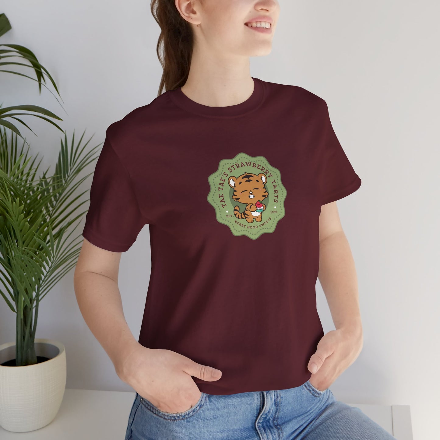 Tae Tae Strawberry Tarts Bakery Series Unisex Jersey Short Sleeve Tee