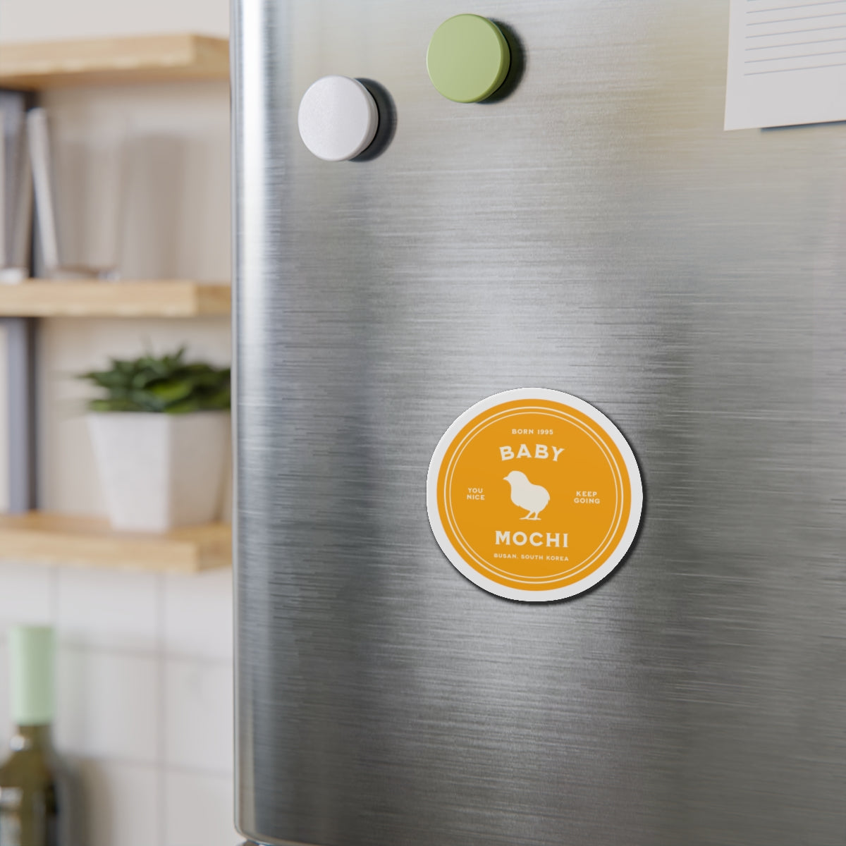 Baby Mochi Medallion Series Die-Cut Magnet