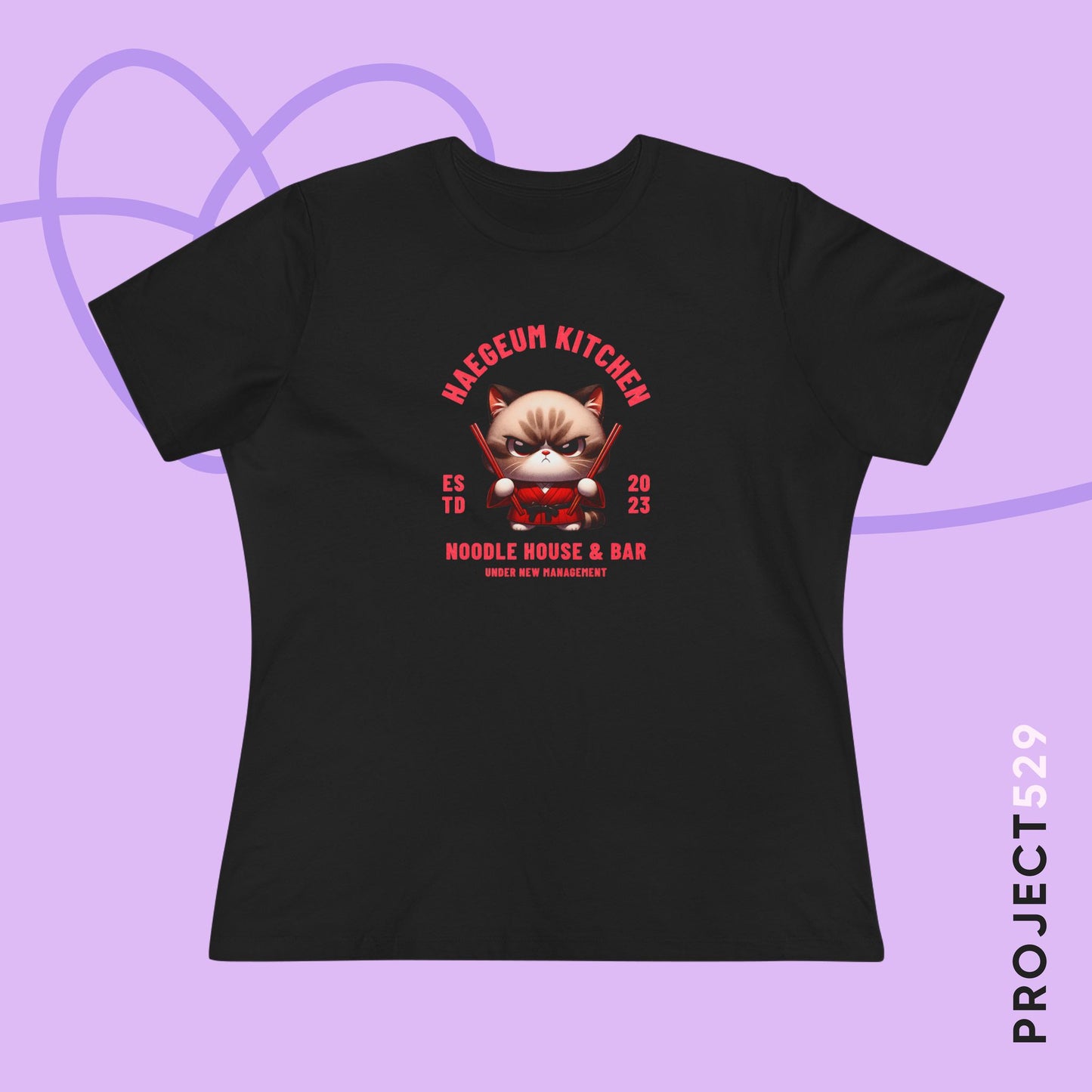 Haegeum Noodle House Women's Relaxed Jersey Short Sleeve Tee