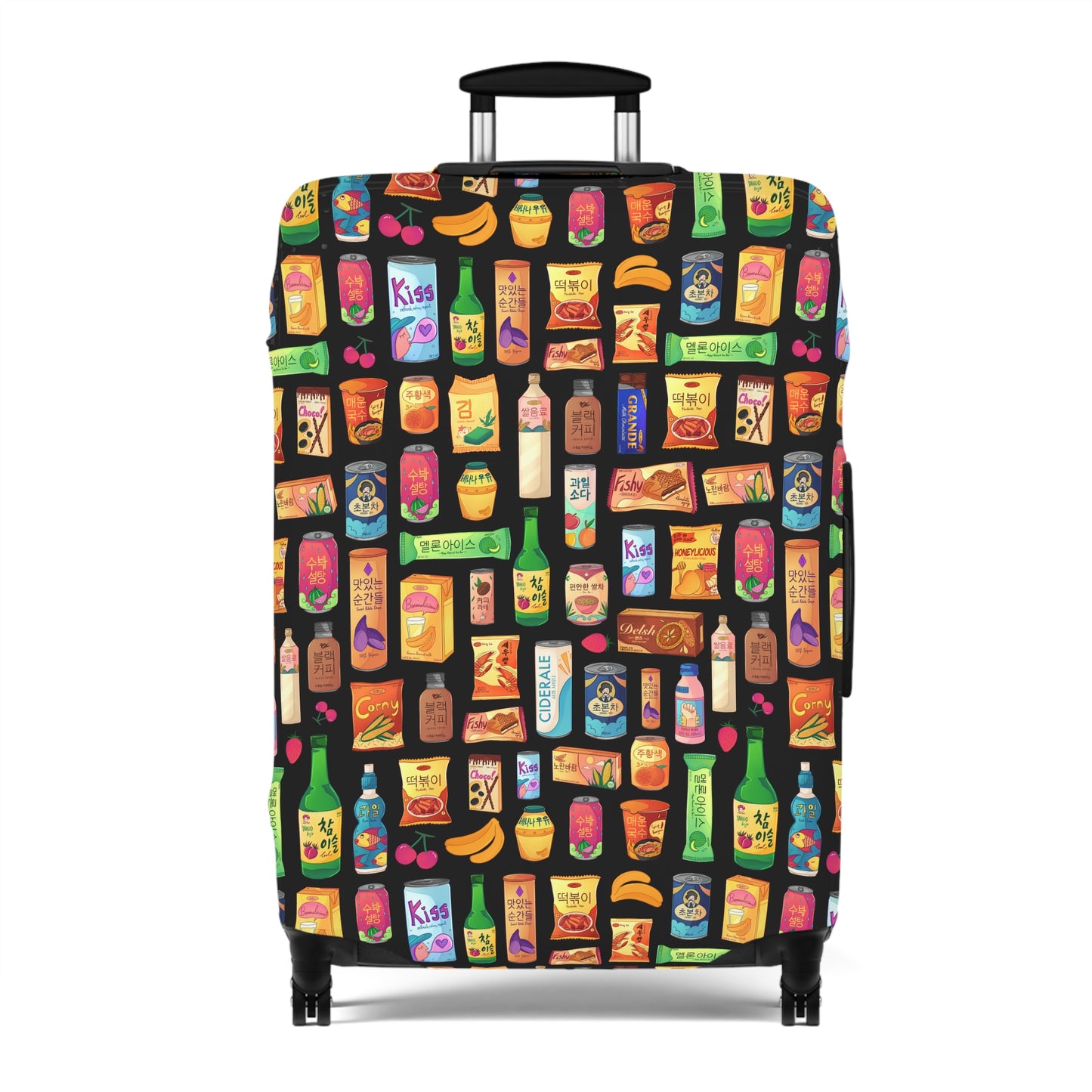 Bright & Bold Korean Snacks Luggage Cover