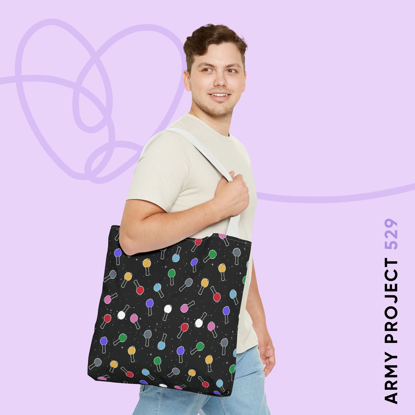 Ma City Map Lightstick Tote Bag