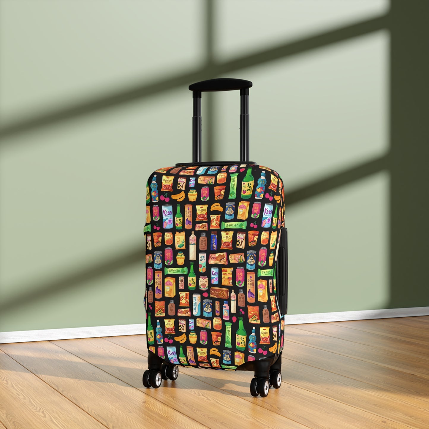 Bright & Bold Korean Snacks Luggage Cover