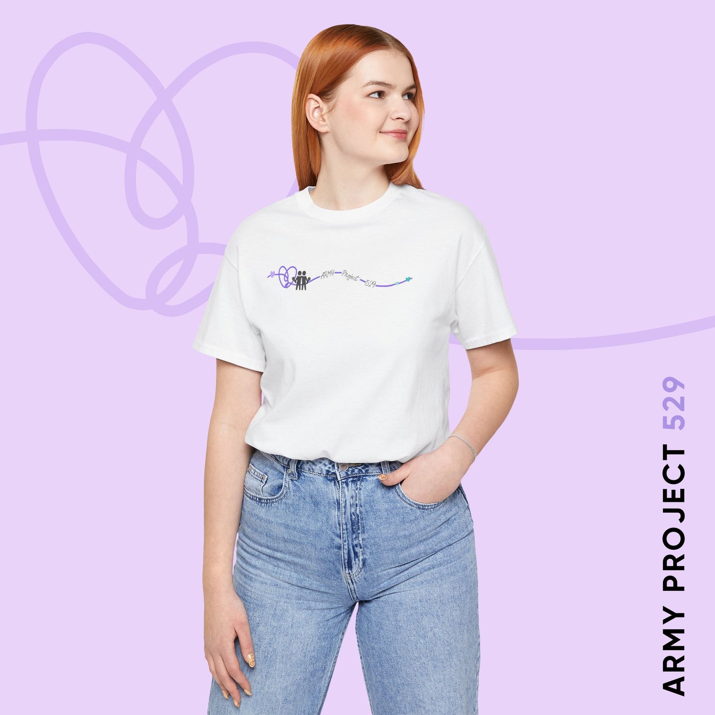 AP529 Heartline Logo Unisex Jersey Short Sleeve Tee