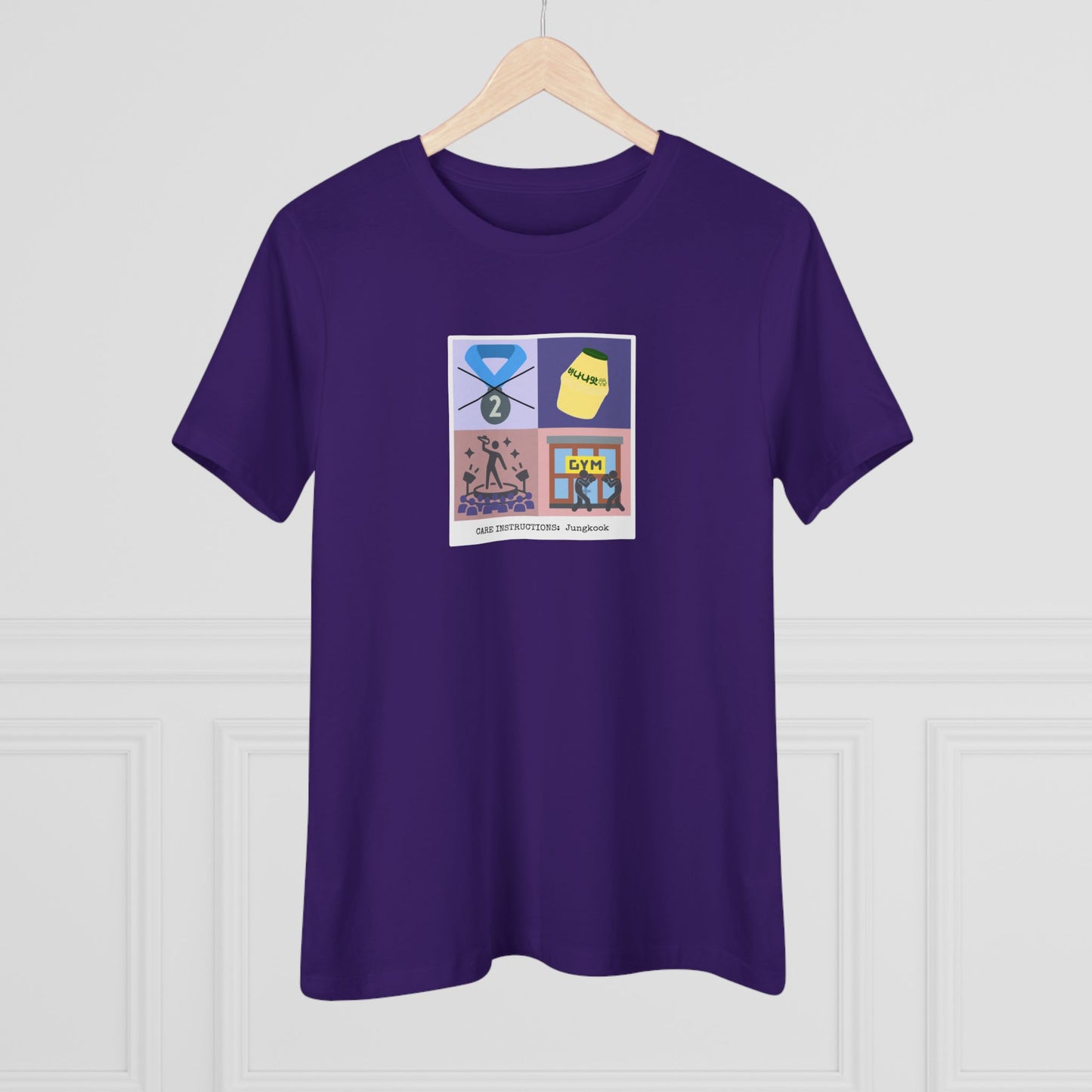 Jungkook Care Instructions Women's Relaxed Jersey Short Sleeve Tee