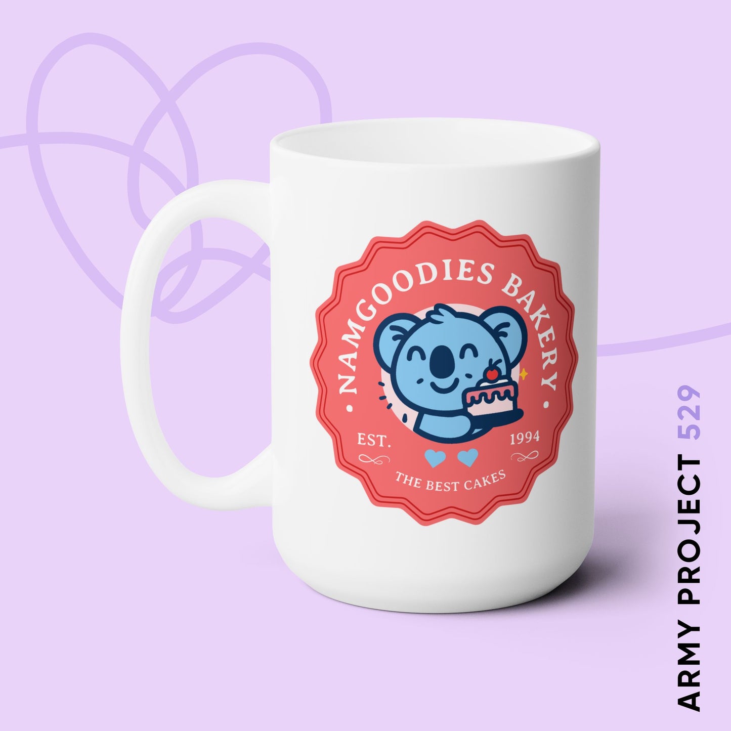 Namgoodies Bakery Series Decal 15oz Ceramic Coffee Mug