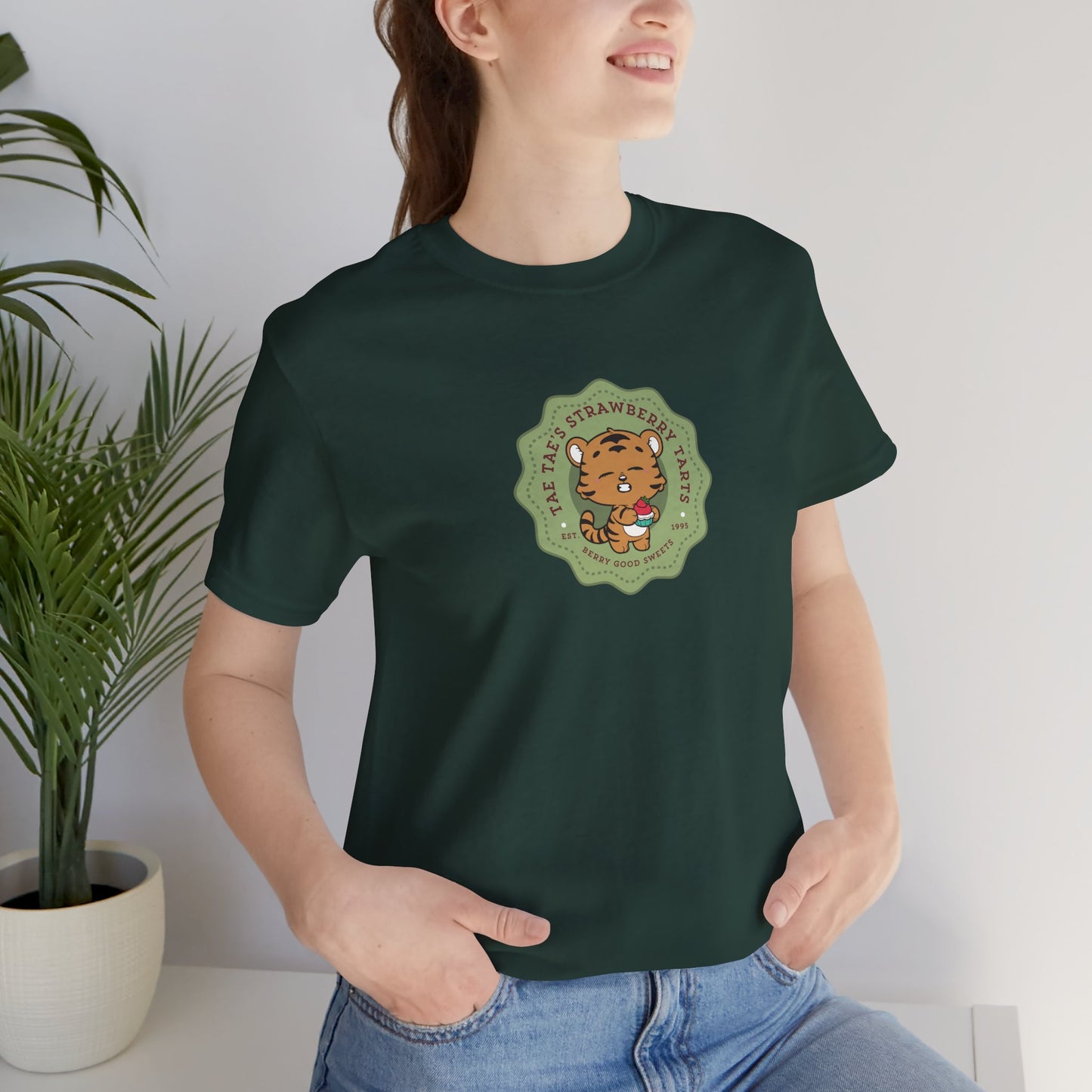 Tae Tae Strawberry Tarts Bakery Series Unisex Jersey Short Sleeve Tee