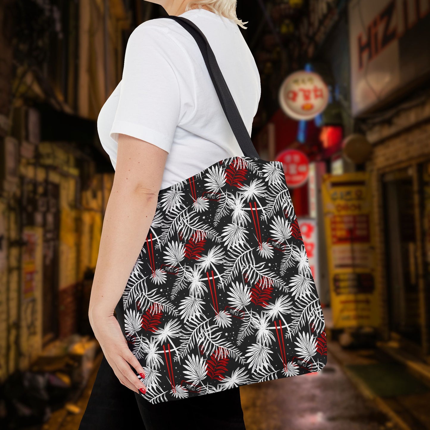 Tropical Chopsticks Tote Bag