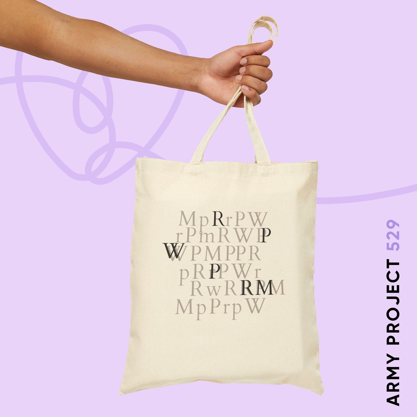 Namjoon Lost in the Page Cotton Canvas Tote Bag