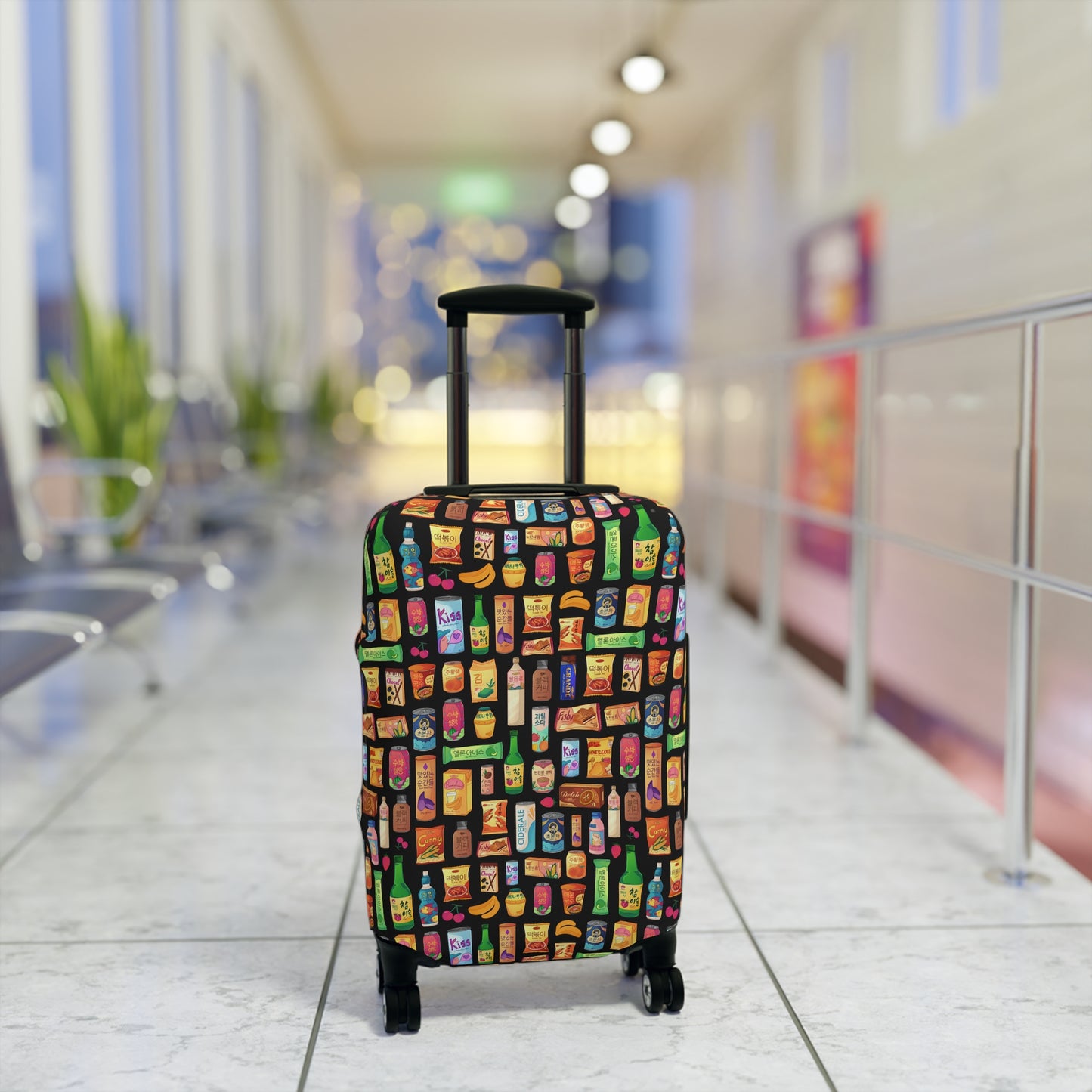 Bright & Bold Korean Snacks Luggage Cover