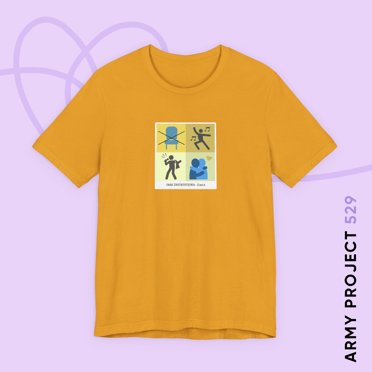 Jimin Care Instructions Unisex Jersey Short Sleeve Tee