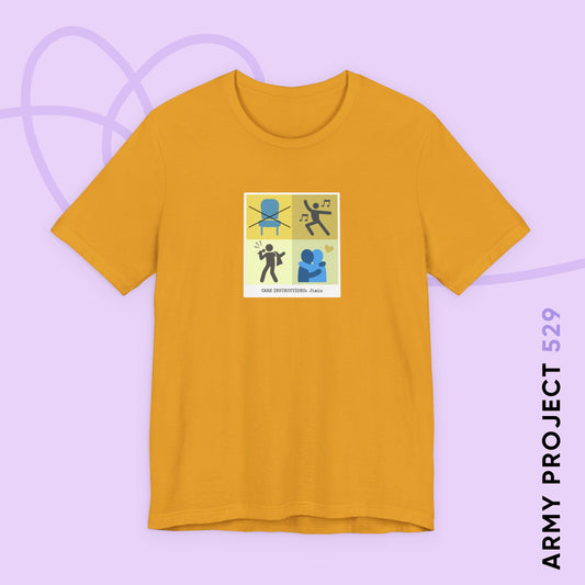 Jimin Short Sleeve Shirt - Funny Fanmade BTS Merch - Care Instructions - Soft Unisex T-Shirt