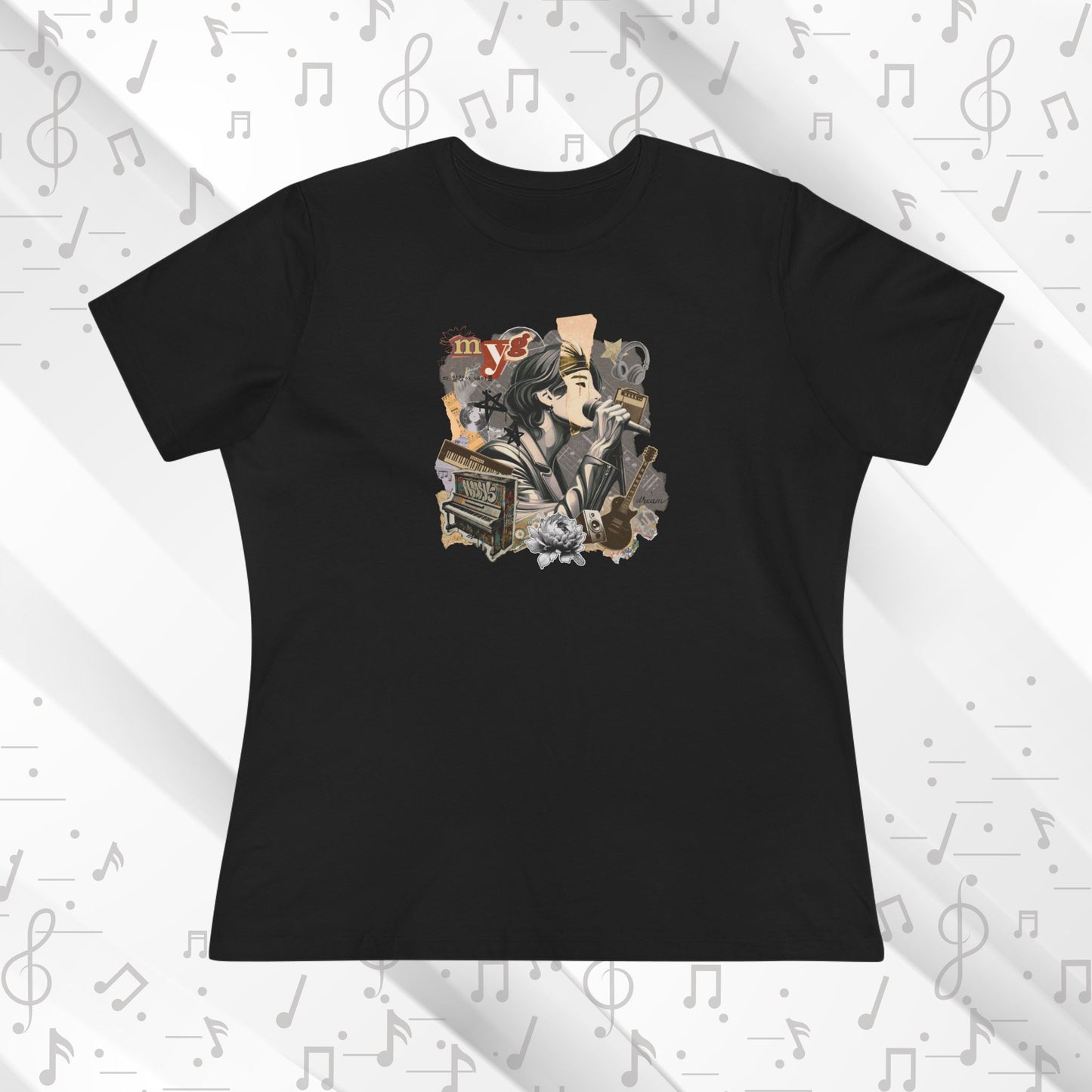 Yoongi 2010s Retro Series Women's Relaxed Jersey Short Sleeve Tee