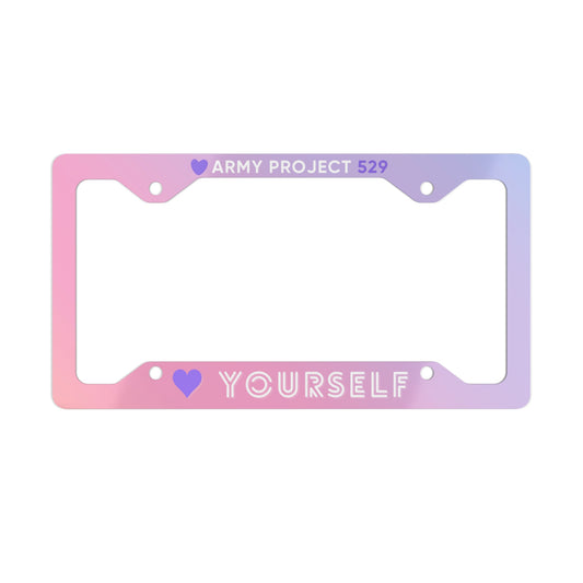 Love Yourself USA License Plate Frame