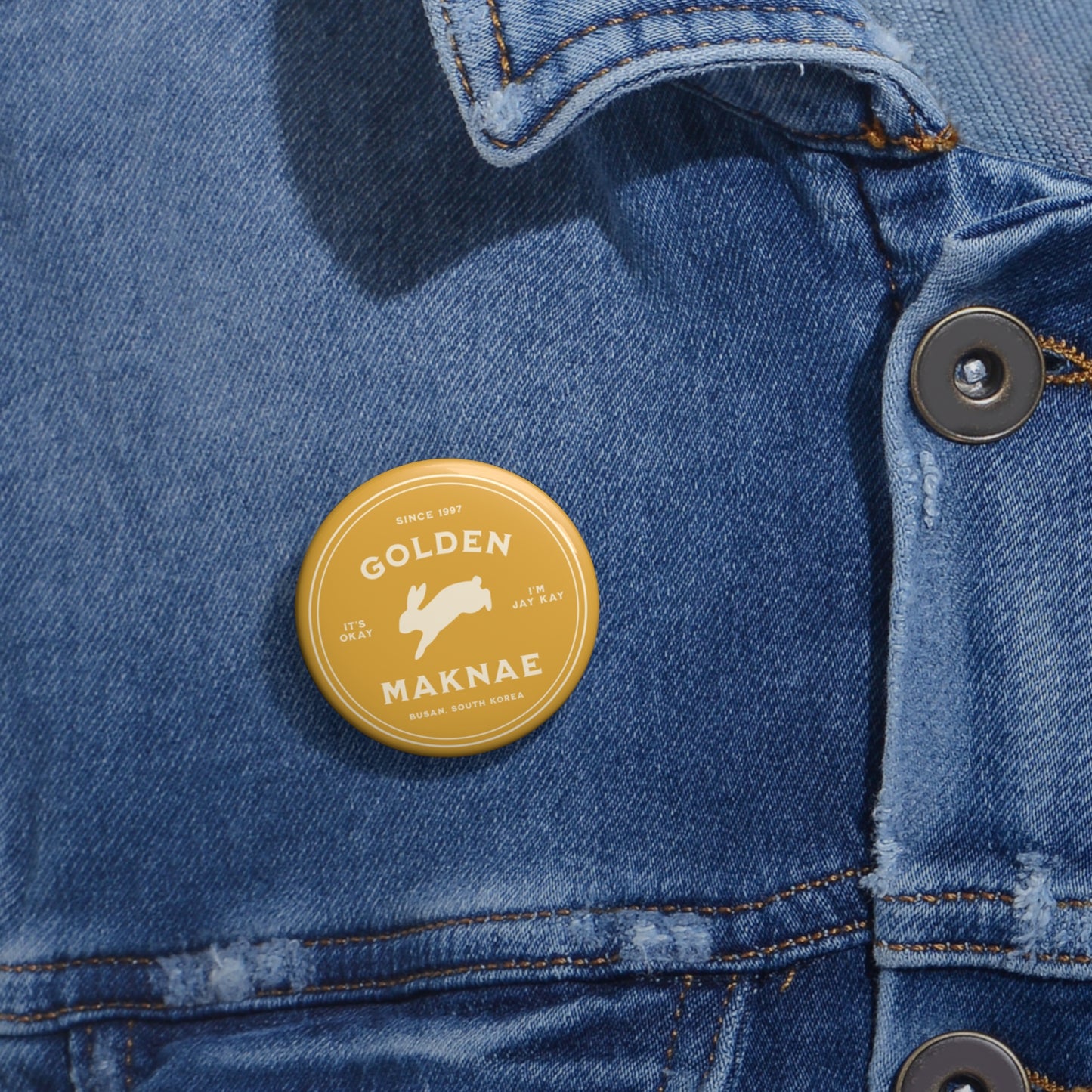 Golden Maknae Badge Series Pin Button