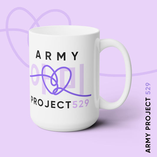 ARMY Project 529 Coffee Mug - ARMY Drinkware - White 15 oz