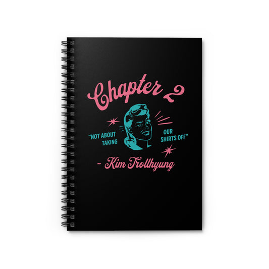 Taehyung Notebook - 'Kim Trollhyung' - Fanmade BTS Merch - Spiral Journal