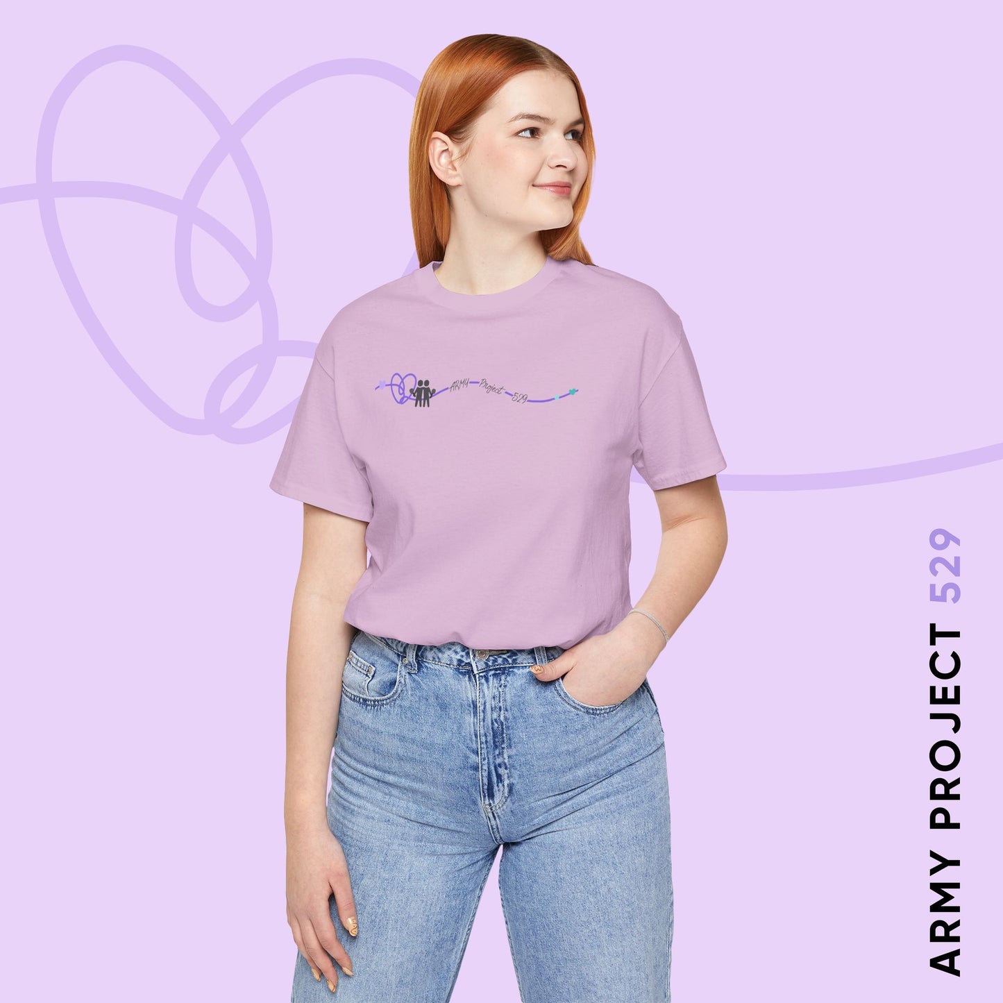 AP529 Heartline Logo Unisex Jersey Short Sleeve Tee