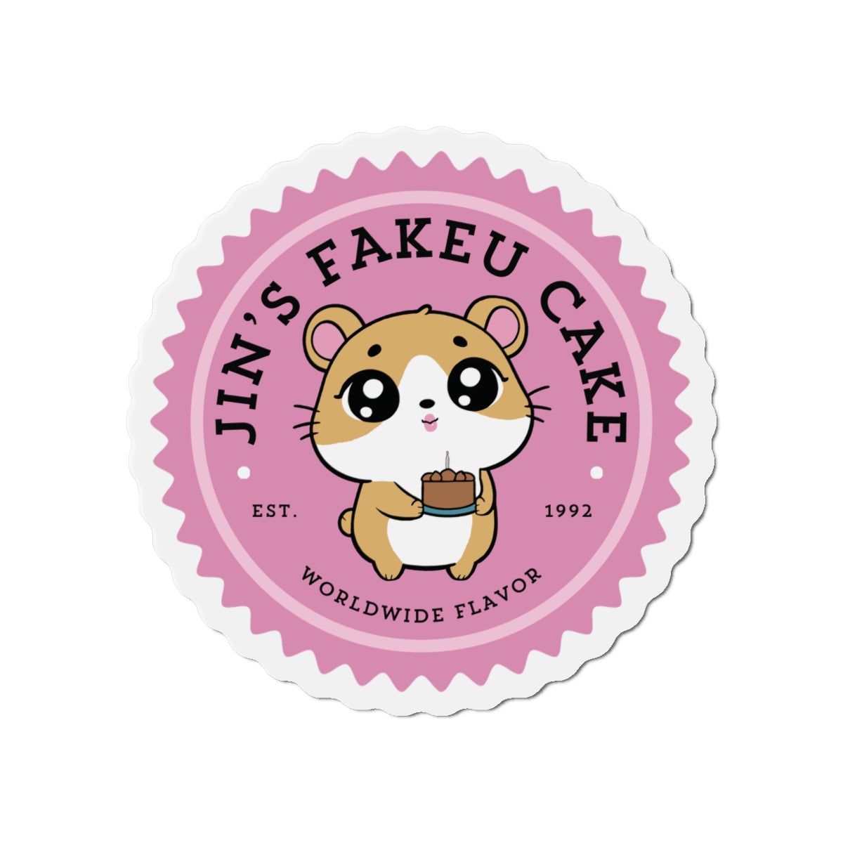 Jin's Fakeu Cake Bakery Series Die-Cut Magnet