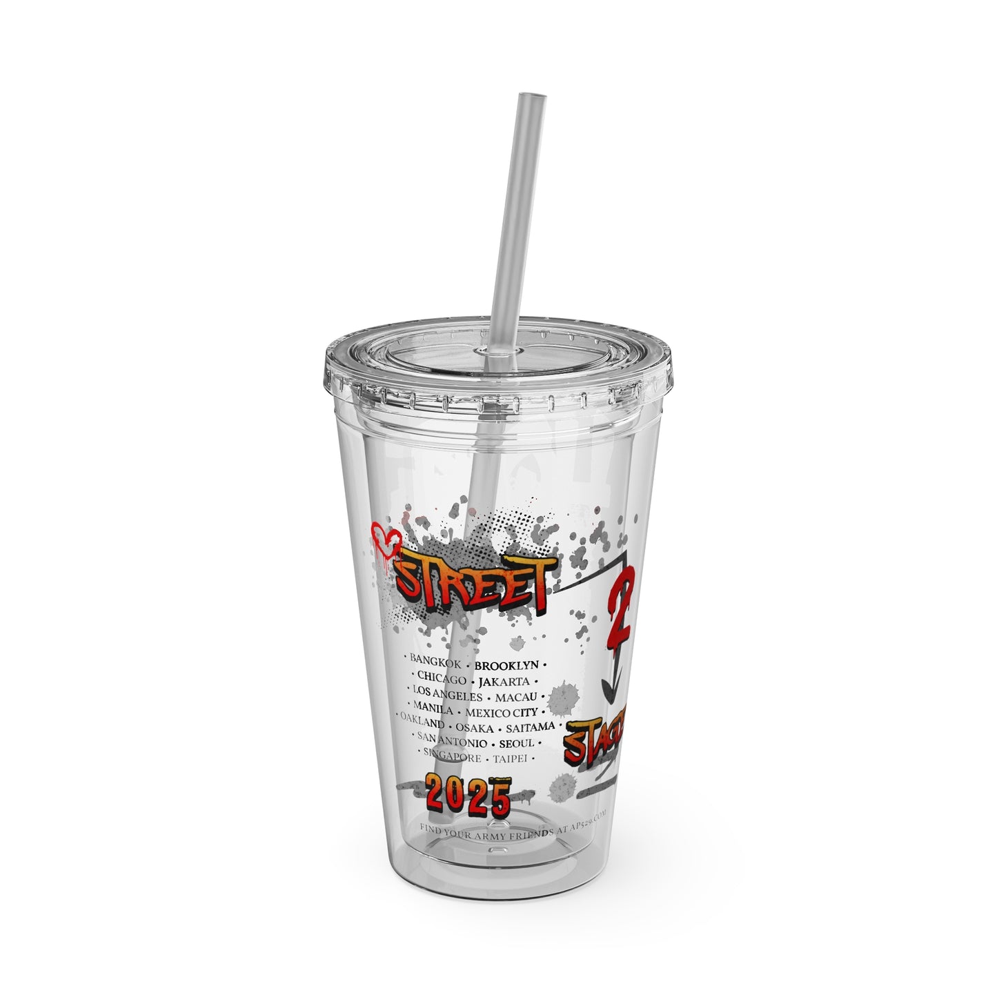 HOTS with Hope Sunsplash Tumbler with Straw, 16oz