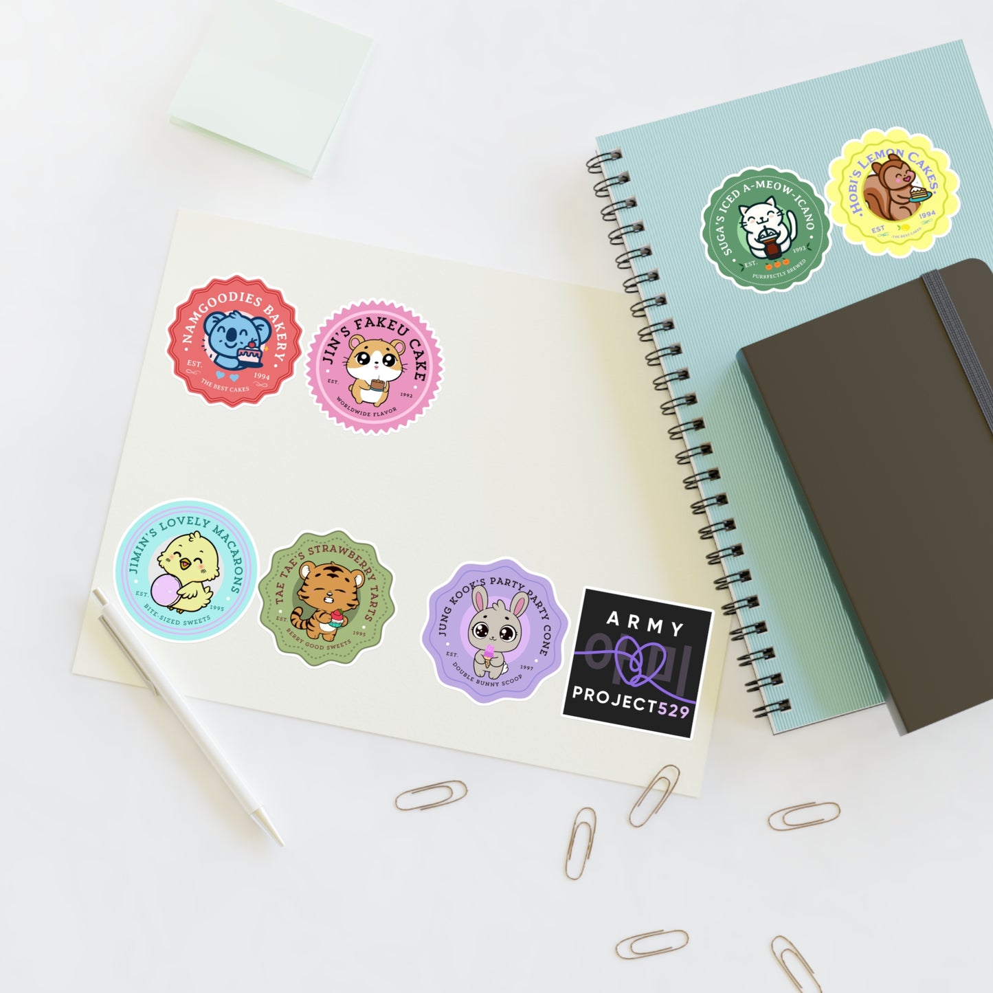 Bakery Series Vinyl Sticker Sheet