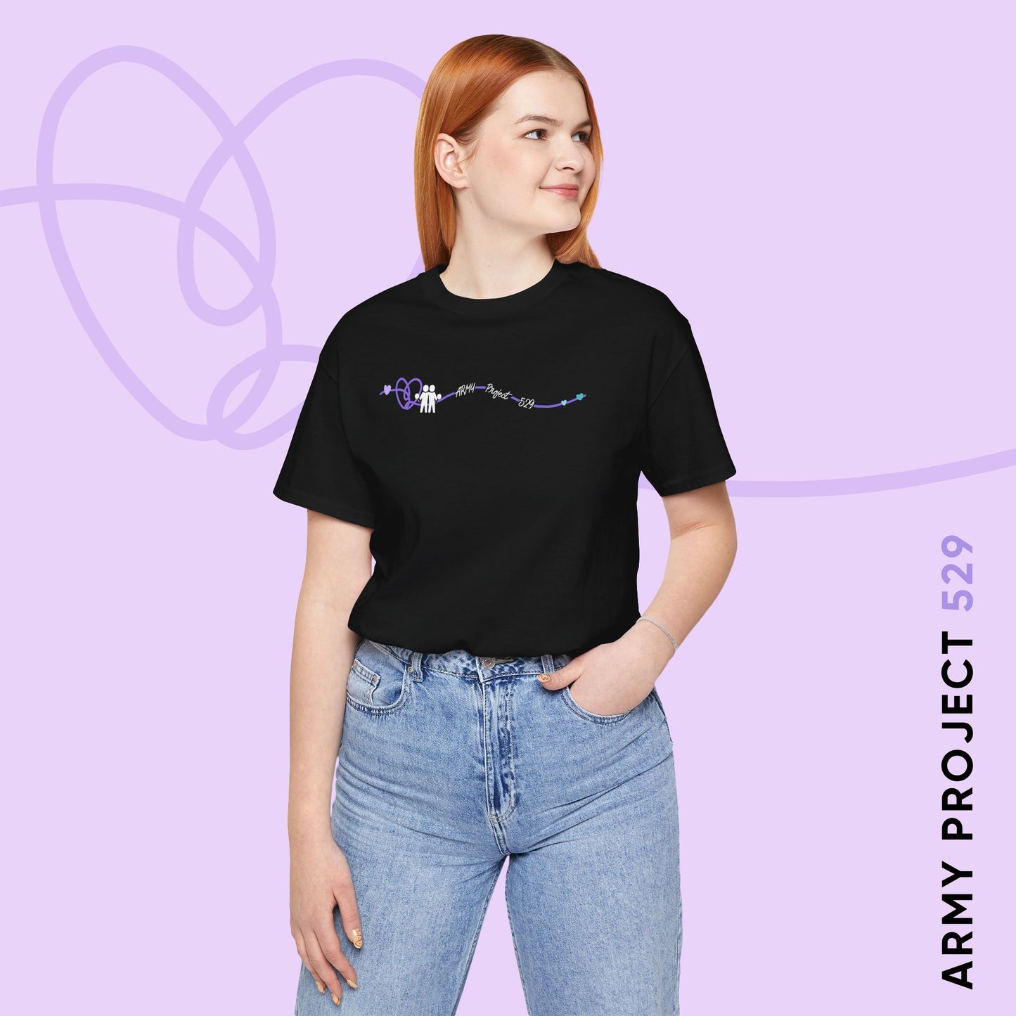 AP529 Heartline Logo Unisex Jersey Short Sleeve Tee