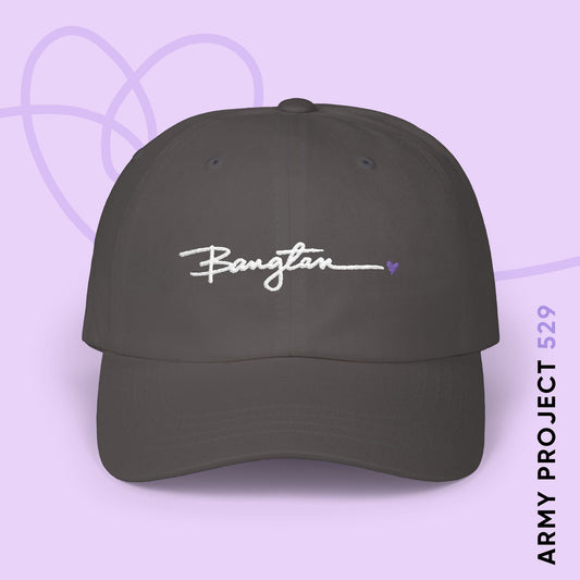 OT7 Baseball Cap - Embroidered Handwritten Bangtan - Fanmade BTS Merch - Unisex Baseball Hat