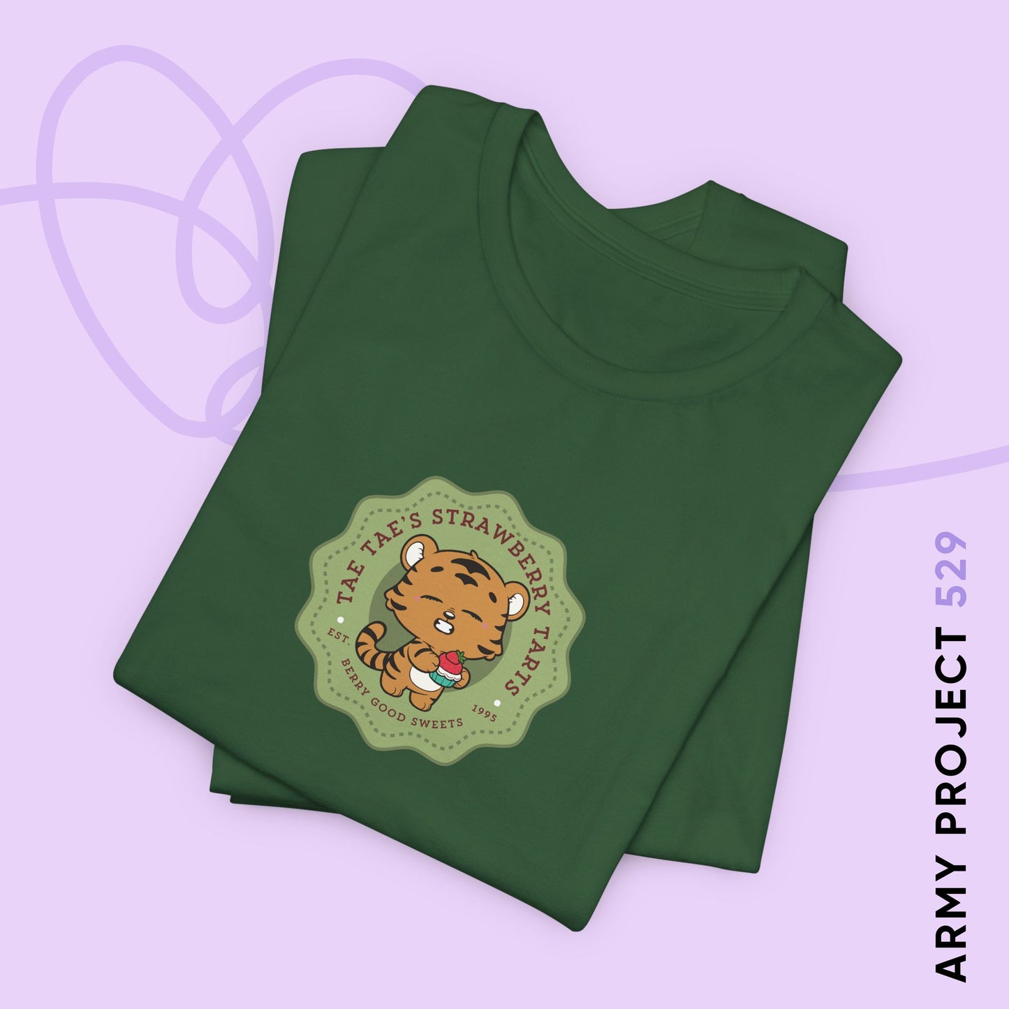 Tae Tae Strawberry Tarts Bakery Series Unisex Jersey Short Sleeve Tee