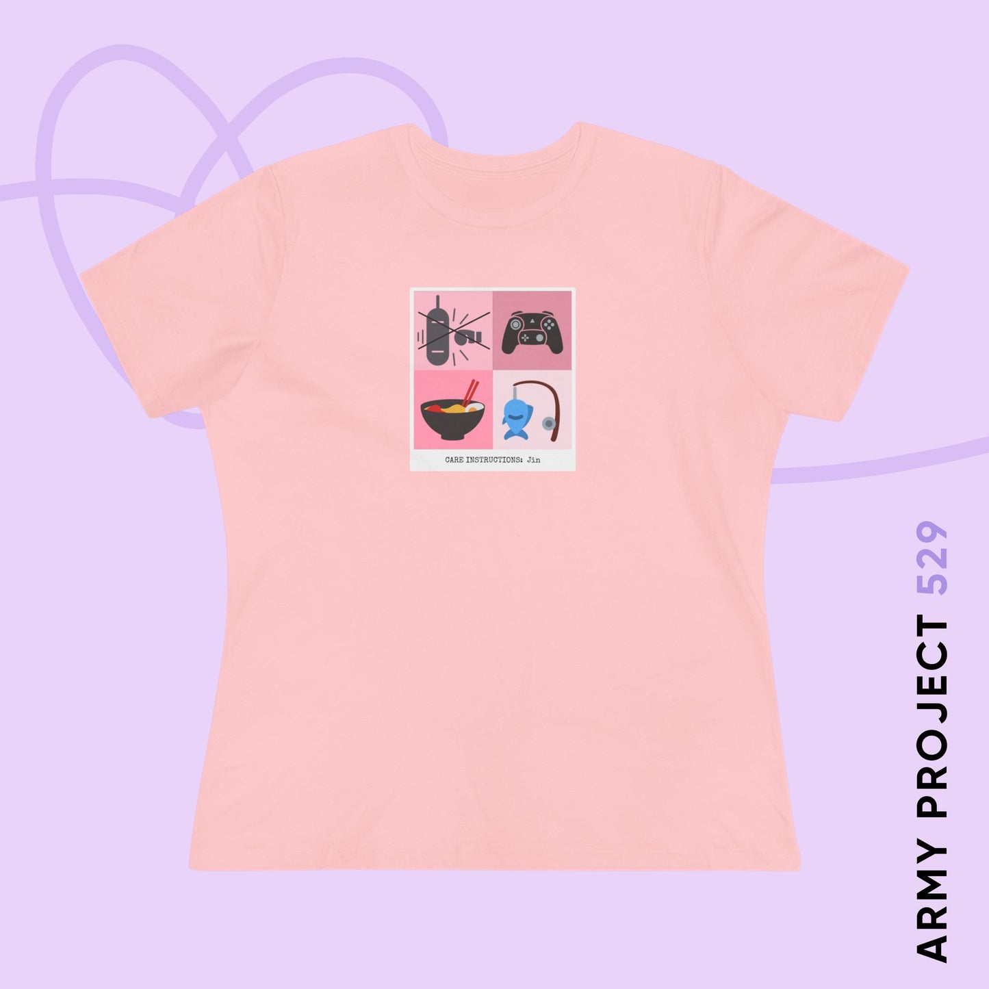 Seokjin Care Instructions Women's Relaxed Jersey Short Sleeve Tee