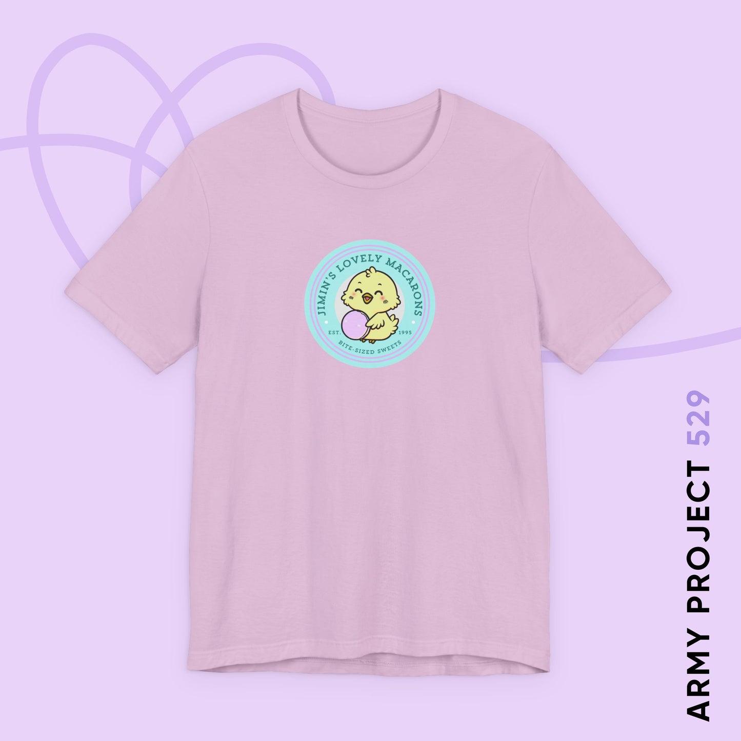 Jimin Lovely Macarons Unisex Jersey Short Sleeve Tee