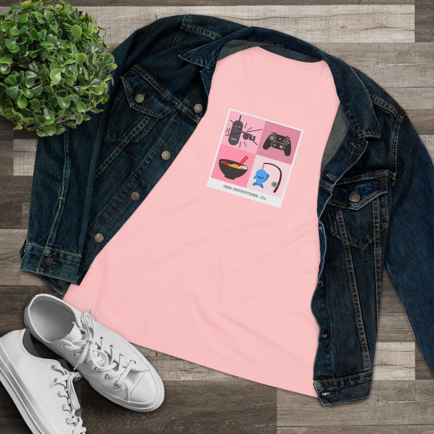 Seokjin Care Instructions Women's Relaxed Jersey Short Sleeve Tee
