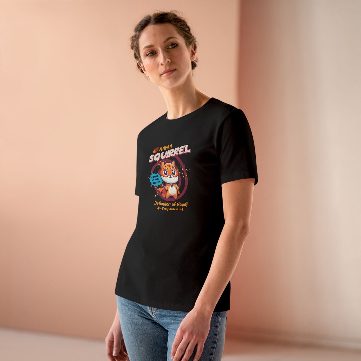 Anpansquirrel Women's Relaxed Jersey Short Sleeve Tee