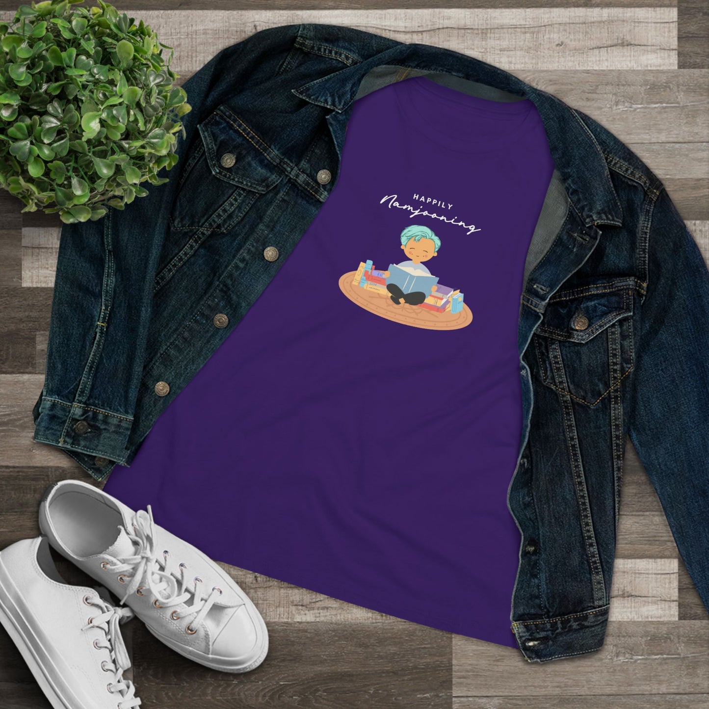 Happily Namjooning Women's Relaxed Jersey Short Sleeve Tee