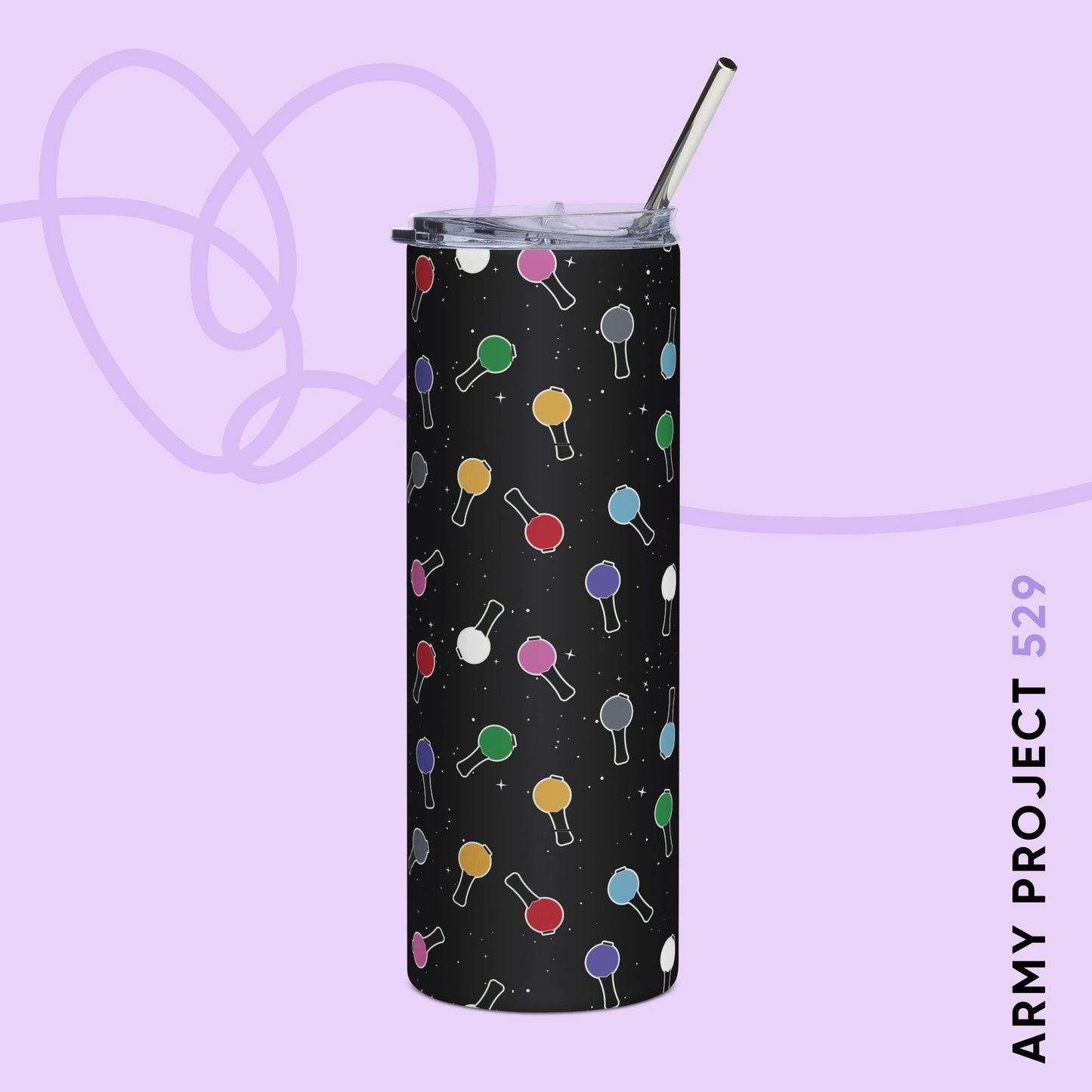 Ma City Map Lightstick Stainless Steel Tumbler, 20oz