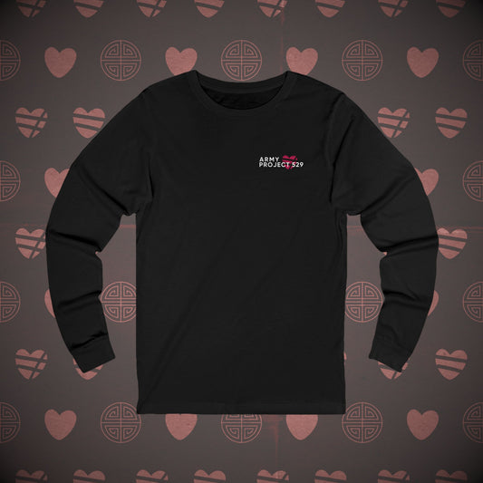 AP529 Long Sleeve Shirt - Red Heart Logo - Soft Unisex T-Shirt