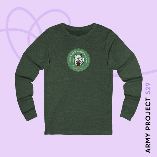 SUGA Iced A-meow-icano Unisex Jersey Long Sleeve Tee