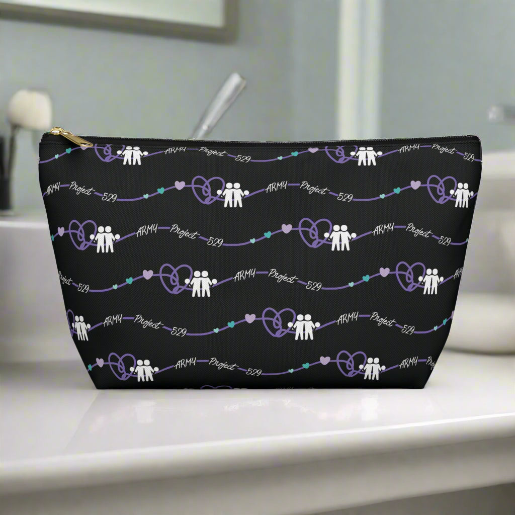 AP529 Heartline Logo Accessory Pouch w/ T-bottom