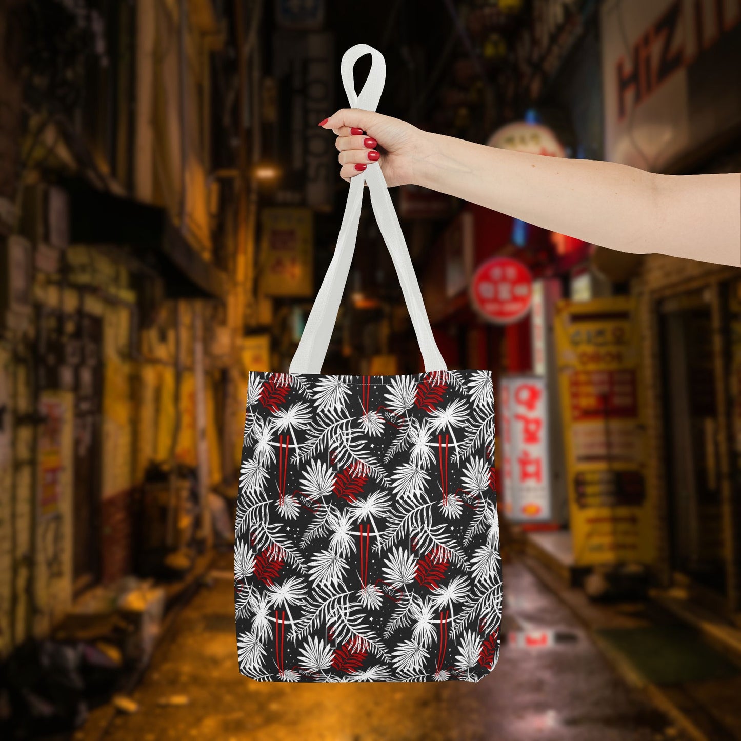 Tropical Chopsticks Tote Bag