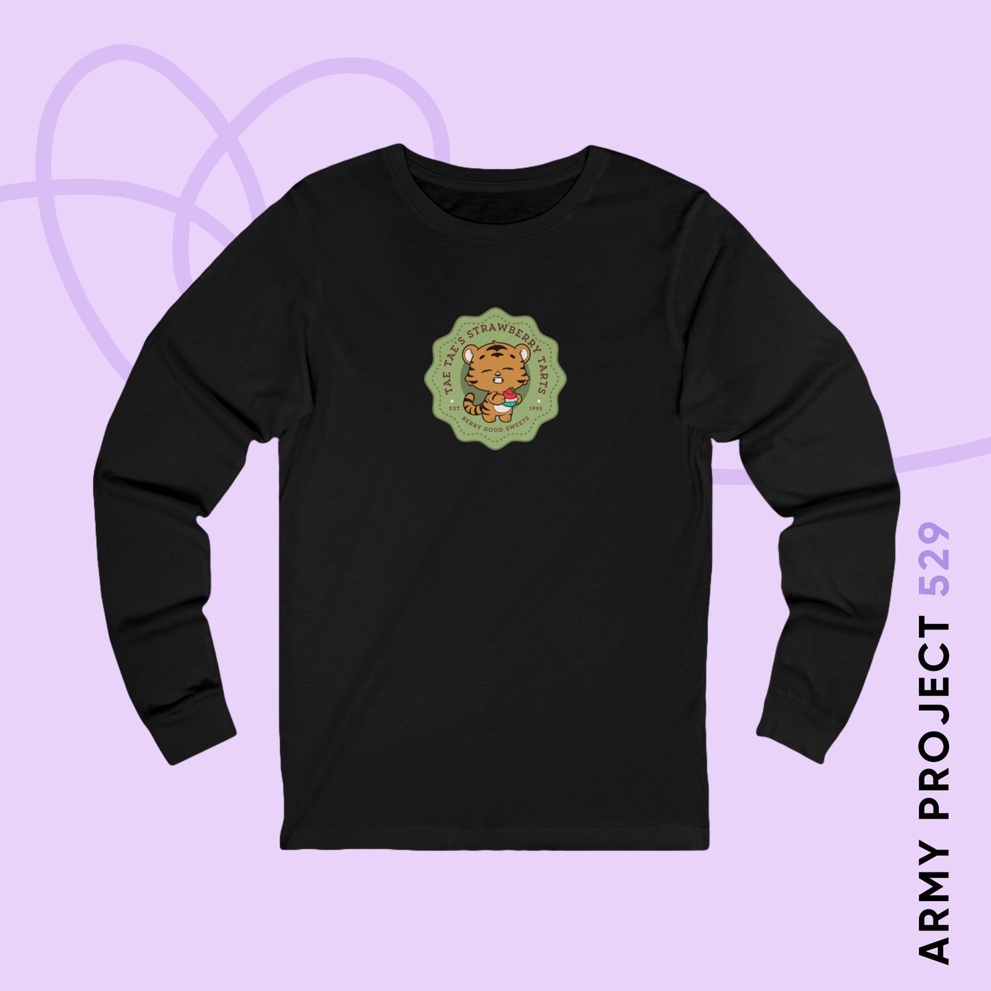 Tae Tae Strawberry Tarts Bakery Series Unisex Jersey Long Sleeve Tee