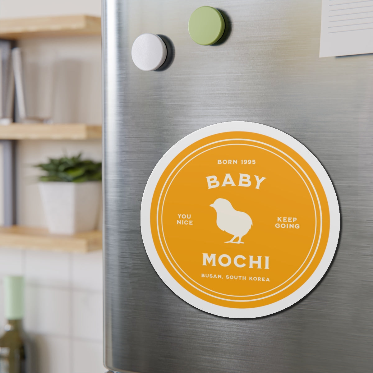 Baby Mochi Medallion Series Die-Cut Magnet